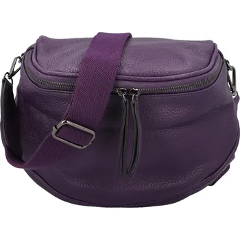 Ledvinka Stylová dámská koženková kabelko-ledvinka Ergitta Newa, tmavě fialová