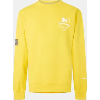 Pánský svetr Money Copyright Crew Yellow Medium