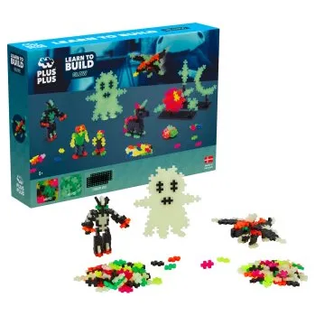 ostatní stavebnice Plastové kostky Plus-Plus Nauč se stavět - Svítící ve tmě 500 ks