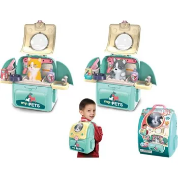 plyšák Mazlíček v batohu - kočička