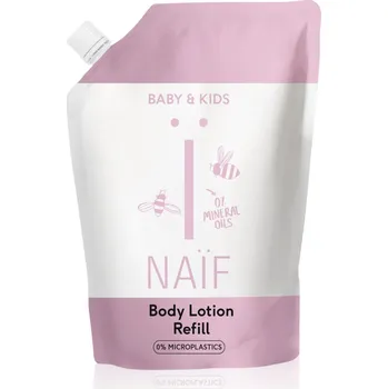 Tělové mléko NAÏF Zjemňující tělové mléko pro děti a miminka - náhradní náplň (Body Lotion Refill) 340 ml + 2 měsíce na vrácení zboží