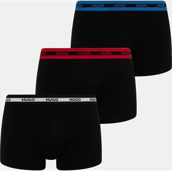 Boxerky Boxerky HUGO TRIPLET PLANET 3-pack pánské, černá barva, 50492375 99A, vel. L