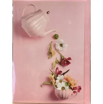 Blahopřání E - s motivem konvičky GC - 17x12cm