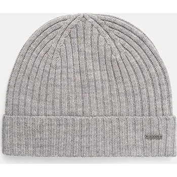 Čepice Vlněná čepice Joop! černá barva, z tenké pleteniny, vlněná, 30033196 09X, vel. ONE SIZE