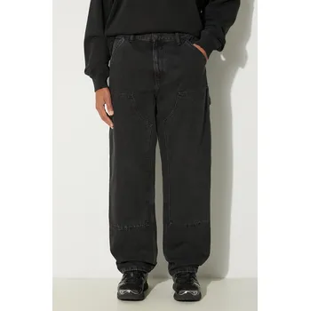 Pánské džíny Džíny Carhartt WIP Double Knee Pant, 31/32, černá, 99X