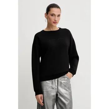 Dámská mikina Mikina Armani Exchange dámská, černá barva, s aplikací, XW000835 AF13397 XW000835.AF13397 99X, vel. XS