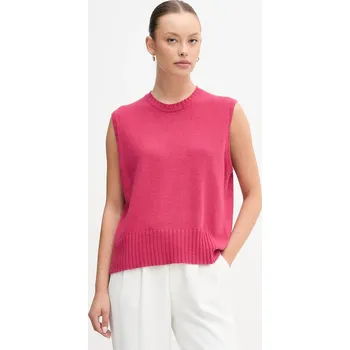 Dámská vesta Vesta s přídavkem vlny United Colors of Benetton 126WD10BA růžová 42X, vel. M