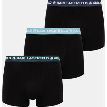 Boxerky Boxerky Karl Lagerfeld 3-pack pánské, černá barva, A1M47021 99E, vel. XL