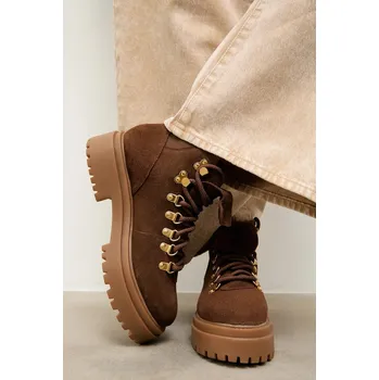 Dámské kozačky Semišové boty Answear.LAB 506045 hnědá 88X, EUR 40