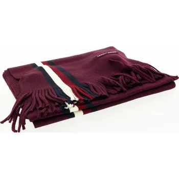 Šála TOMMY HILFIGER Pánská bordová šála AM0AM13595-XIH-733 Velikost