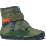 D.D.STEP W073-52306A Emerald | Dětské zimní zateplené barefoot boty - 31