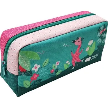 Penál Penál etue s jedním zipem, kolekce AFRICANS, Happy Color