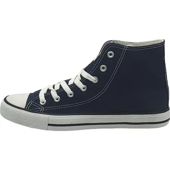 Pánské tenisky Lee Cooper Best Canvas Hi Top Mens Trainers Navy 8 (42)