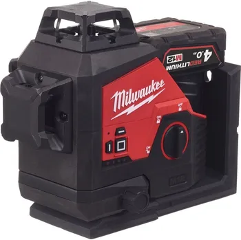 Měřící laser MILWAUKEE M12 3PL-401C ZELENÝ KRÍŽOVÝ LASER 3 X 360° 4933478102