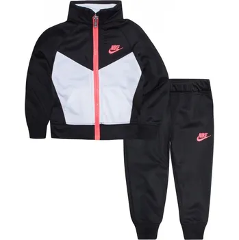 Nike Poly Tracksuit Babies Black/White/Pnk 12 Months