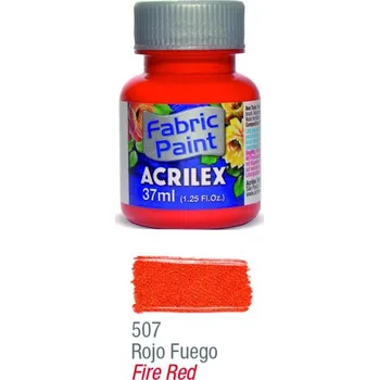 Výtvarná barva Barva na textil 37ml 507 Fire Red
