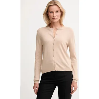 Dámský svetr Kardigan s příměsí vlny United Colors of Benetton 102HD502B béžová 01A, vel. XL