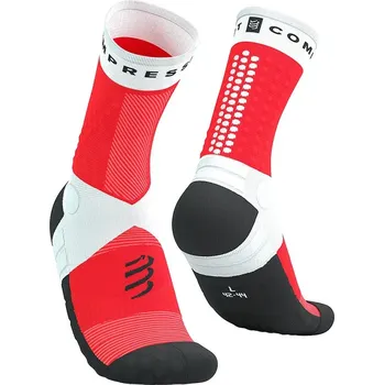 Ponožky Compressport Ultra Trail Socks V2.0 SQTU355 červená 33X, vel. 45/48