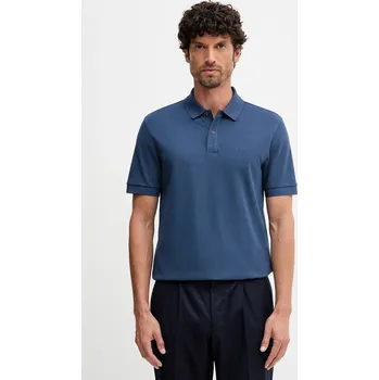 Pánské tričko Bavlněné polo tričko BOSS Pallas 50468362 modrá 55A, vel. M