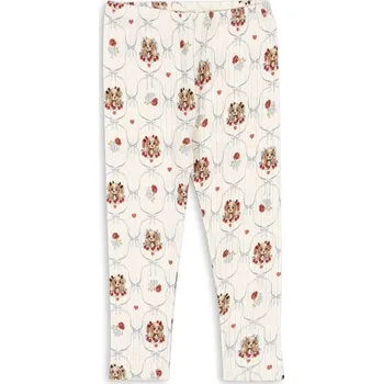 Dívčí legíny Dětské bavlněné legíny Konges Sløjd MINNIE PANTS GOTS béžová barva, KS103922 KS103922.9BYA 01X, vel. 68