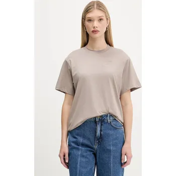 Pánské oblečení Bavlněné tričko HUGO Vintage Tee_19 50550901 béžová 08X, vel. L