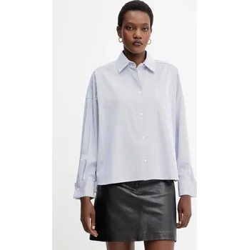 Dámská košile Bavlněná košile Weekend Max Mara ARTURO 2525116042600 námořnická modř 59X, vel. 40