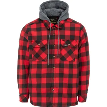 Pánská casual bunda Gelert Sherpa Hooded Jacket Mens Black/Red S