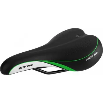 Sedlo na kolo CTM sedlo dásmké Elite (černá/zelená)