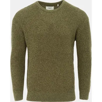 Pánský svetr Firetrap Classic Crew Neck Knitwear Men Khaki L