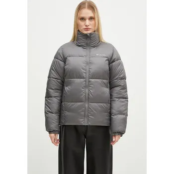 Bunda Columbia Puffect dámská, šedá barva, zimní, 2090291, XL, 90X