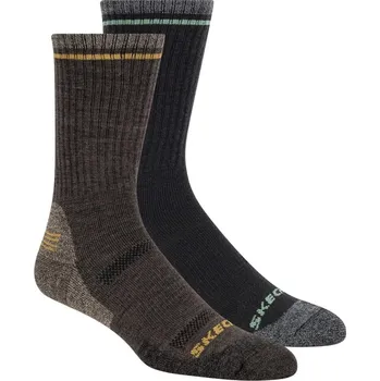 Pánské ponožky Skechers Crew Socks Medium Brown Mens 7-11