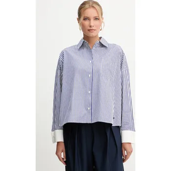 Dámská košile Bavlněná košile Weekend Max Mara ARTURO 2525116042600 námořnická modř 59A, vel. 36