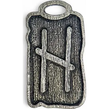 Náhrdelník Drakkaria HAGALAZ - runový amulet zinek