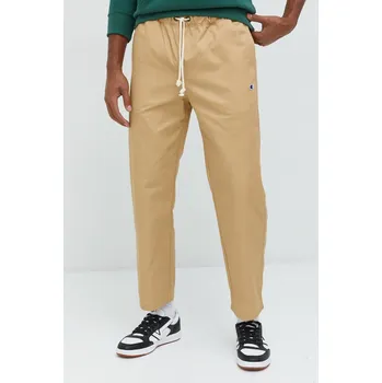 Kalhoty Champion pánské, béžová barva, jednoduché, 216544-TTP, L, 80X