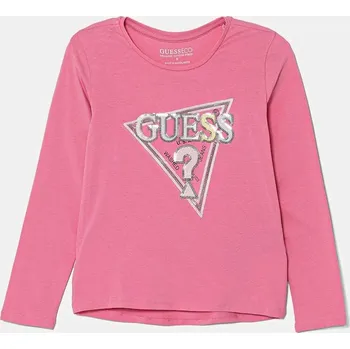 Dětská móda Dětské tričko s dlouhým rukávem Guess K5YI10.K6YW4.9BYA růžová 03X, vel. 88-96