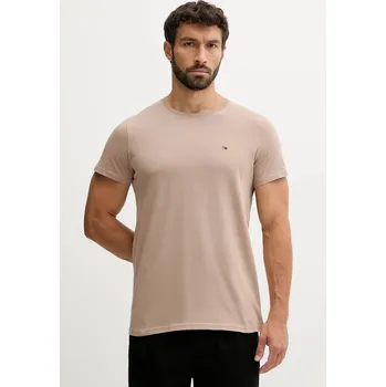 Pánské tričko Bavlněné tričko Tommy Jeans pánské, bílá barva, DM0DM04411 80B, vel. S