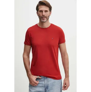 Pánské tričko Tričko Tommy Hilfiger MW0MW10800 červená 33D, vel. S