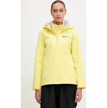 Pánská větrovka Outdoorová bunda Jack Wolfskin Trailtime 2L A63902 žlutá 10X, vel. S