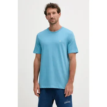 Bavlněné tričko Calvin Klein Jeans LV040HM265 modrá 55X, vel. M