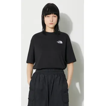 Dámské tričko Bavlněné tričko The North Face W S/S Essential Oversize Tee, XS, černá, 99X