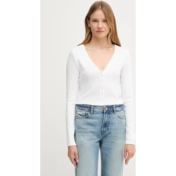 Dámský svetr Kardigan Calvin Klein Jeans LV047C204G bílá 00X, vel. XXS