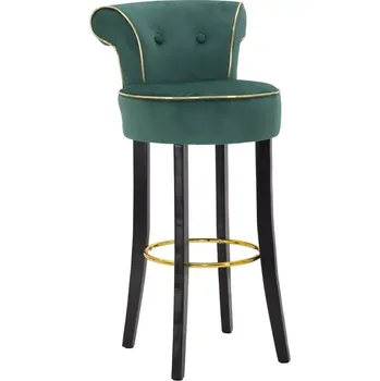Barová židle Sametová barová židle Luxy zelená