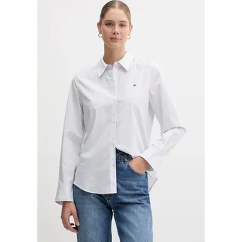 Pánská košile Košile Tommy Hilfiger WW0WW47169 modrá 05X, vel. 40