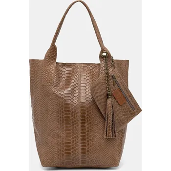 Kabelka Kožená kabelka Answear Lab 579.hak hnědá 84X, vel. ONE SIZE