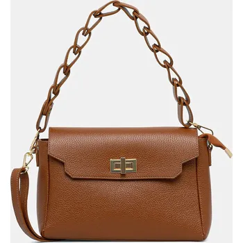 Kabelka Kožená kabelka Answear.LAB 1047.ios hnědá 82X, vel. ONE SIZE