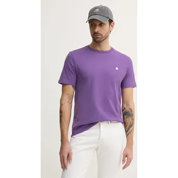 Pánské oblečení Bavlněné tričko United Colors of Benetton 3MI5J1AF7 fialová 45A, vel. S