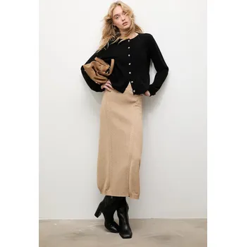 Dámské oblečení Kašmírová sukně Answear.LAB 2682.fh hnědá 82X, vel. S