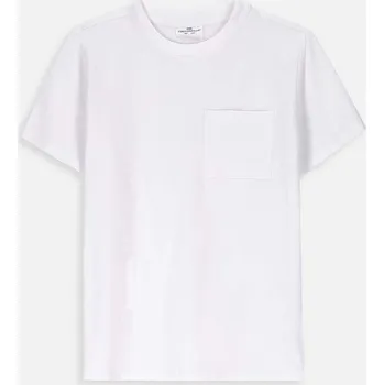 Dětské bavlněné tričko Coccodrillo bílá barva, BASIC BOY XCX143201BAB 00X, vel. 146