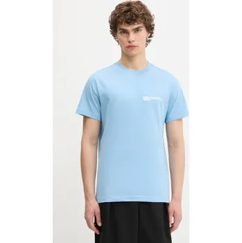 Bavlněné tričko Karl Lagerfeld Jeans pánské, bílá barva, s potiskem, A1M17003 50X, vel. L