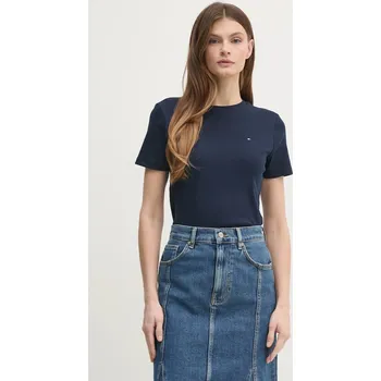 Pánské tričko Bavlněné tričko Tommy Hilfiger WW0WW40587 námořnická modř 59D, vel. L